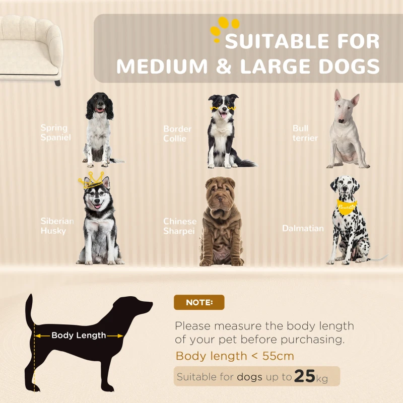 PawHut Contemporary Seashell-Shaped Dog Sofa Bed for Dog Cat 98L x 60W x 35H cm Plush Velvet Cushion Green