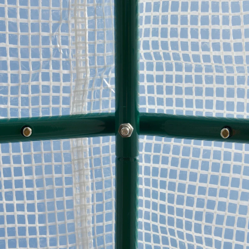 Outsunny  6 x 3 x 2m Walk in Polytunnel Greenhouse with Windows and Door for Garden, Backyard