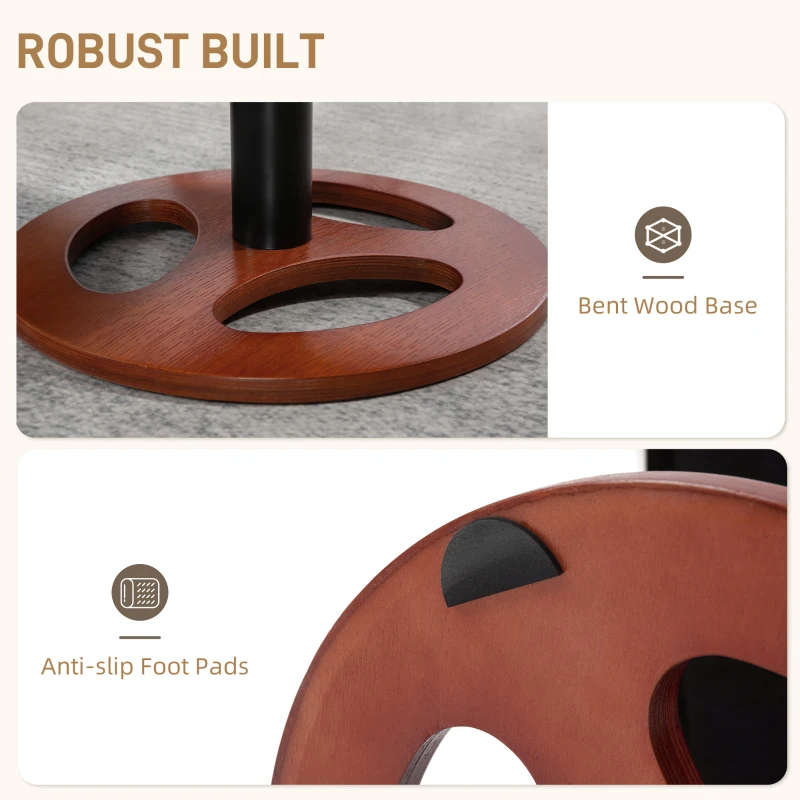 HOMCOM Reclining Armchair with Footrest, Backrest Reclining up to 135°, Synthetic Covering, Cream White