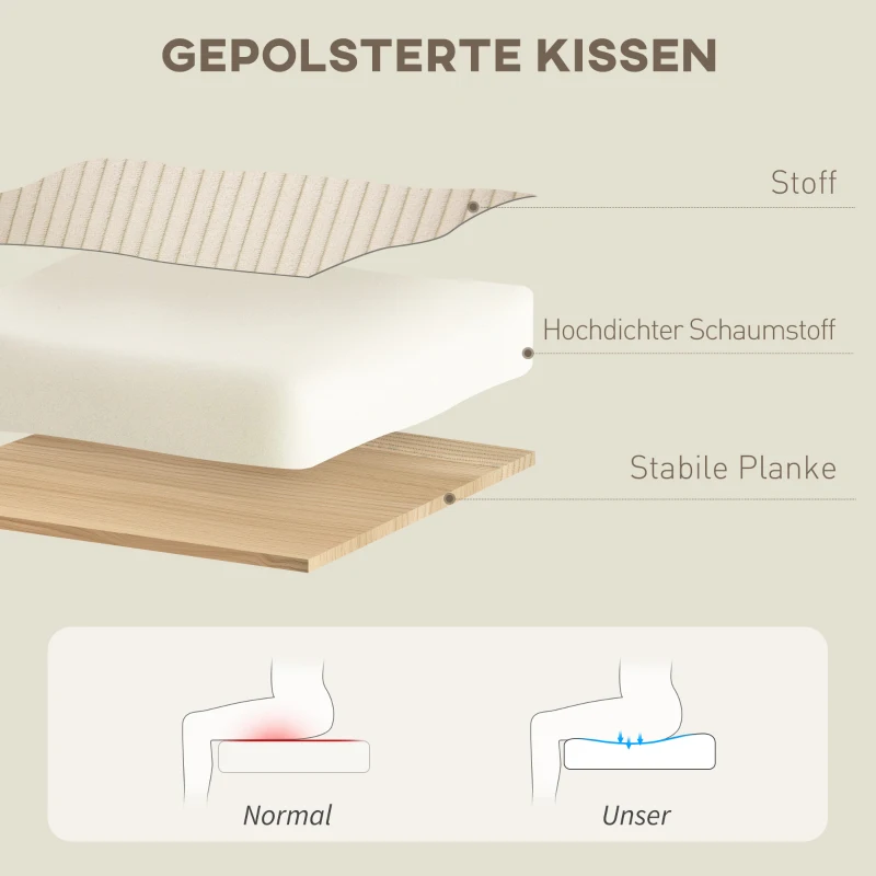 HOMCOM Draaibare Gestoffeerde Fauteuil met Voetenbank, Modern Relaxfauteuil voor Woonkamer, Slaapkamer, Thuiskantoor, Beige