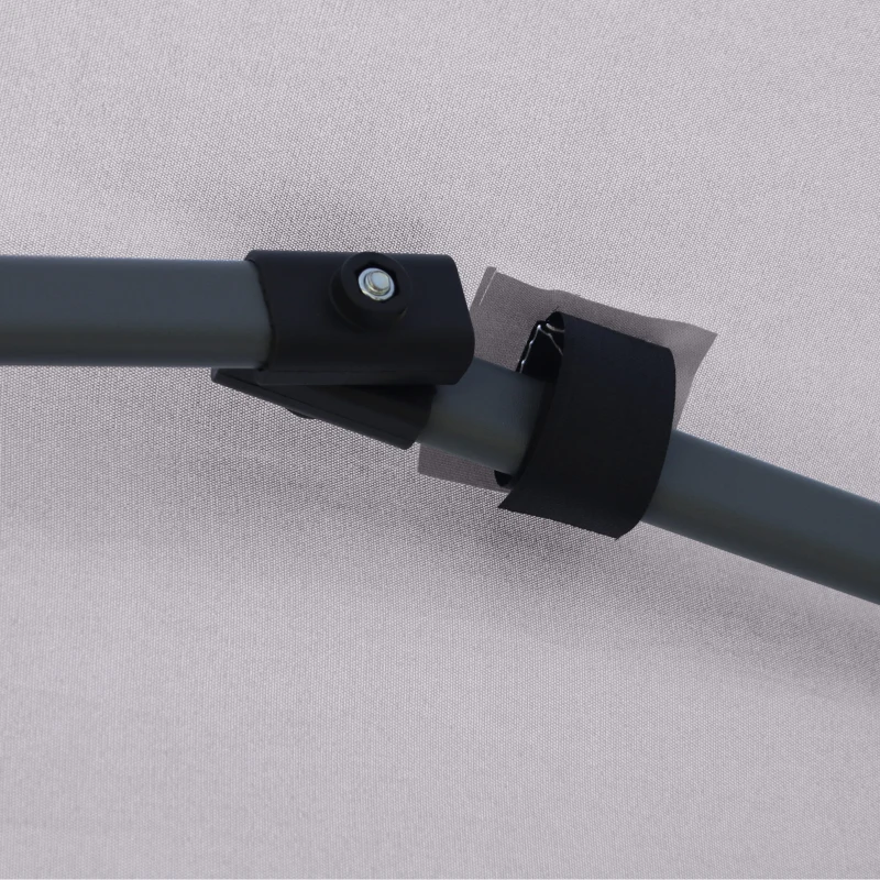 Outsunny 3 x 3 (M) Pop Up Gazebo - UPF 50+ Foldable Canopy Tent with Carry Bag on Wheels and 4 Leg Weight Bags, Height Adjustable, for Outdoor Garden Patio Party, Dark Grey