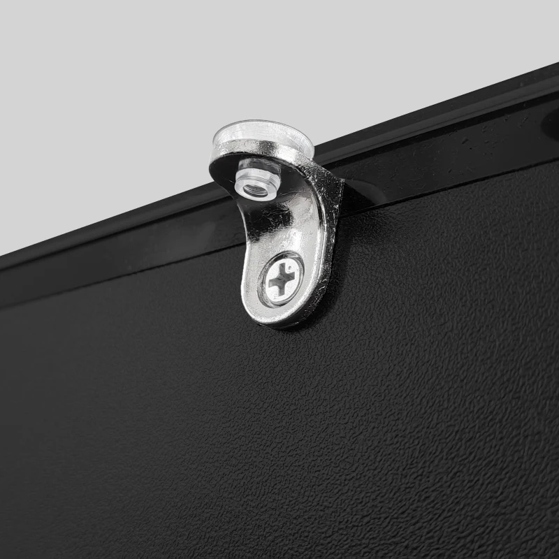 LED Coffee Table with Smart App-Controlled RGB Lighting, High Gloss Finish, Glass Top and Drawer, 100L x 50W x 32H cm, Black