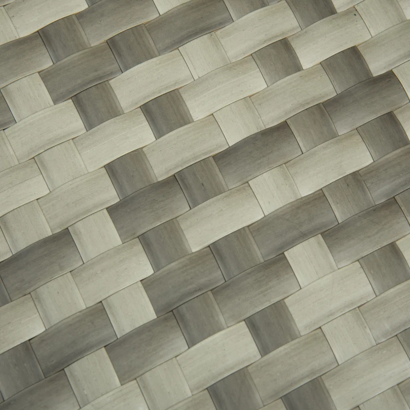 PawHut Sofá para Perros de Ratán Sintético Redonda con Cojín Impermeable y Lavable para Interior y Exterior Ø60x20 cm Gris