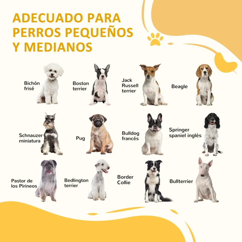 PawHut Barrera de Seguridad Extensible para Perros Valla Protección para Escaleras y Puertas 113-166x36x71 cm Marrón