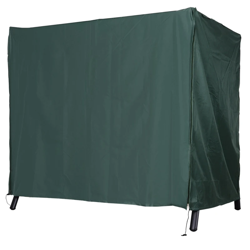 Outsunny Housse de protection pour balancelle de jardin housse de balancelle de jardin toile oxford 177 x 114 x 152 cm vert foncé