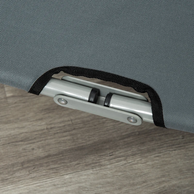 PawHut Lettino per Cani Pieghevole in Acciaio e Tessuto Oxford per Interni ed Esterni, 59x46x15 cm, Grigia