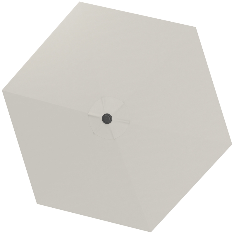Outsunny Telo Di Ricambio Ombrellone Rettangolare 3x2 M Verde | Aosom Italy - copertina