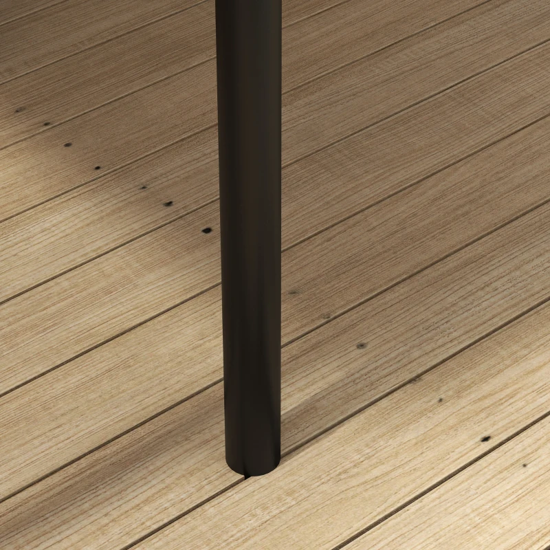 Outsunny Ersatzdach Pavillon Pavillon-Baldachin, wetterbeständig, 397 x 297 cm, Dunkelgrau