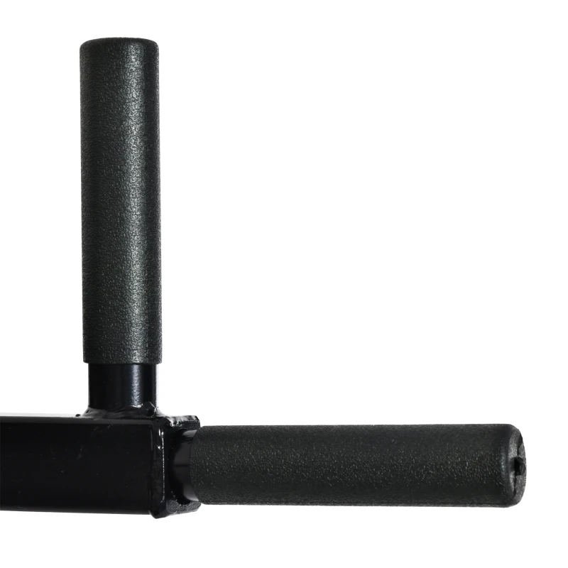 HOMCOM Barra de Musculación para Pared con Brazos Ajustables para hacer Dominadas Flexiones y Crossfit en Casa 70x53-63x48 cm Negro