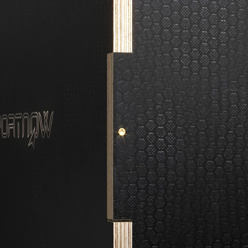 SPORTNOW Box Jump Pliometrico a 3 Altezze in Legno Antiscivolo, 76-61-51cm, Nero