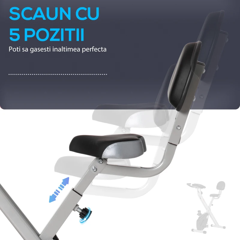 Soozier Bicicleta de Camera Pliabila – Reglabila, 8 Nivele Rezistenta(m-6)
