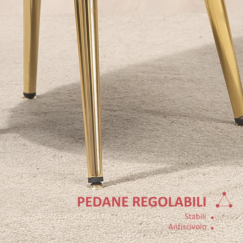 HOMCOM Poltrona a Conchiglia, Poltroncina Vintage, Poltroncina da Camera e Salotto, Design Elegante, con Schienale Alto, 76x67x74cm, Rosso Scuro