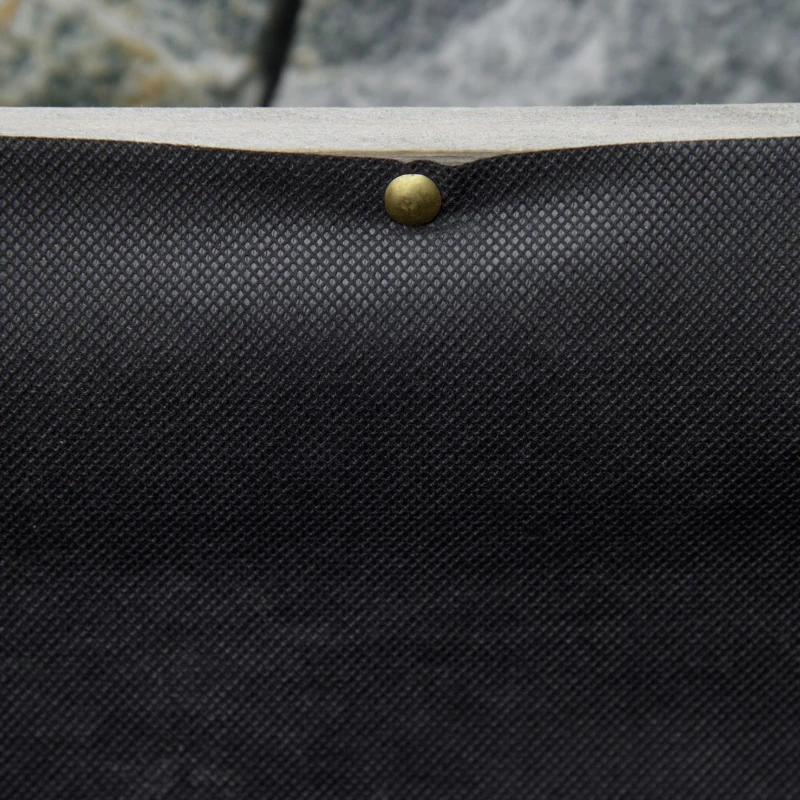 Outsunny Pflanzschale auf Rollen - rechteckige Pflanzschale - Bewässerungseinsätze, Drainagevlies inklusive - Massivholz Metall, Grau