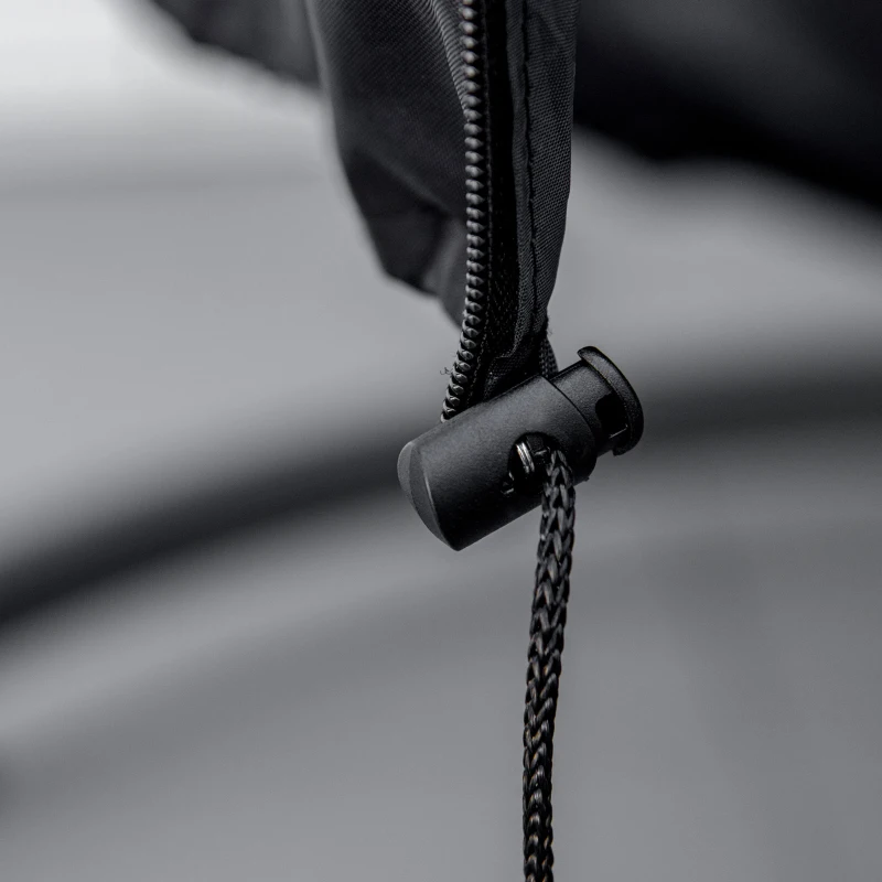 Outsunny Housse de chaise suspendue housse de chaise d'œufs tissu Oxford 210D avec fermeture éclair Ø 115 x 190 cm noir