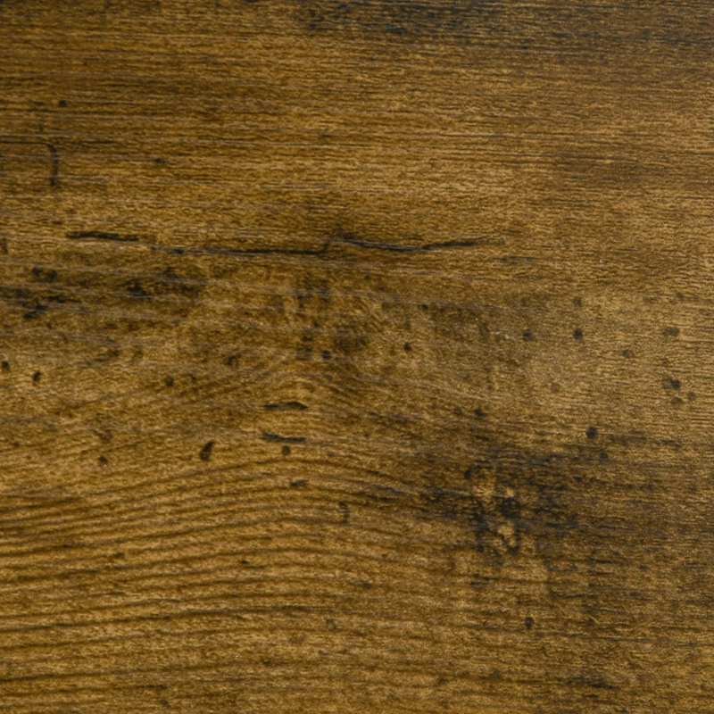 HOMCOM Desserte à roulettes, chariot de service, 2 compartiments ouverts, plan de travail et roulettes, 40 x 30 x 62 cm, marron