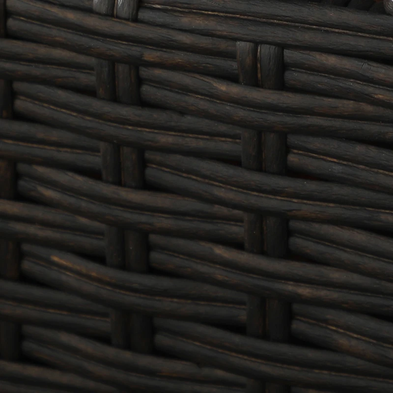 Outsunny Outdoor Recliner Chair with Adjustable Backrest and Footrest, Cushion, Side Tray, Dark Grey/Brown