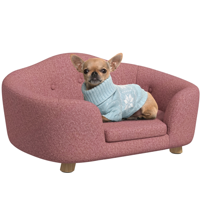 hunde outdoor bett Teamson Pets Indoor Outdoor Rattan Bett für Katzen oder kleine Hunde mit  einziehbarem Baldachin und Kissen main image 1