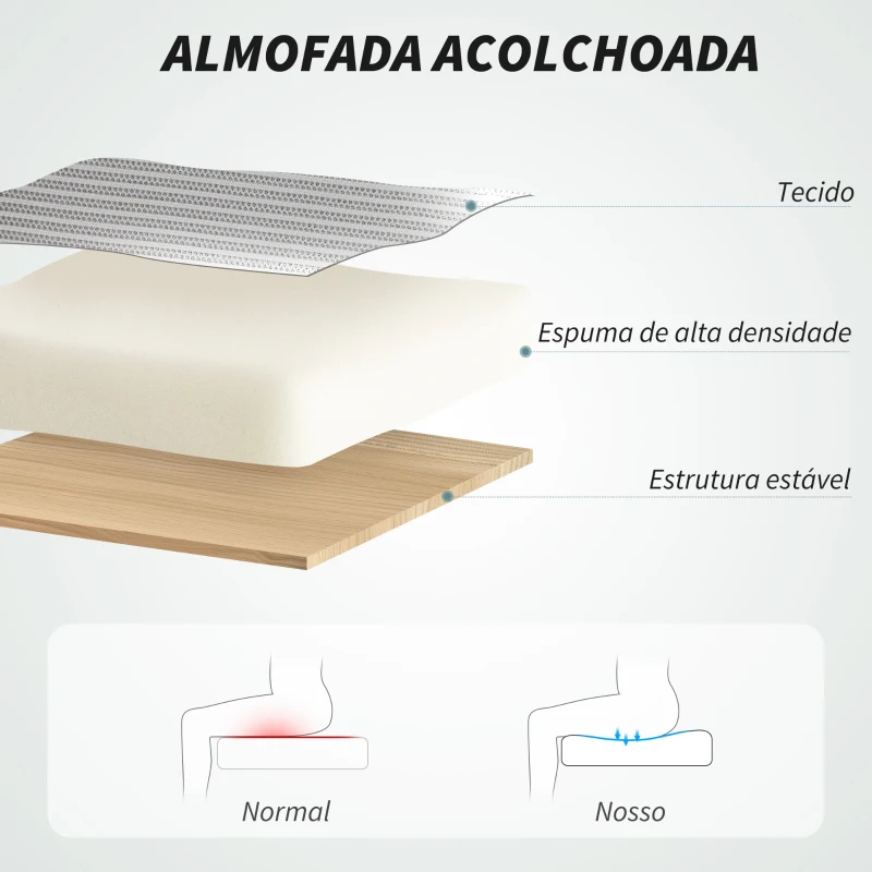 HOMCOM Cadeira de Escritório Giratória com Altura Ajustável Apoio para a Cabeça e Suporte Lombar Ajustáveis 58x63x115-125 cm Cinza