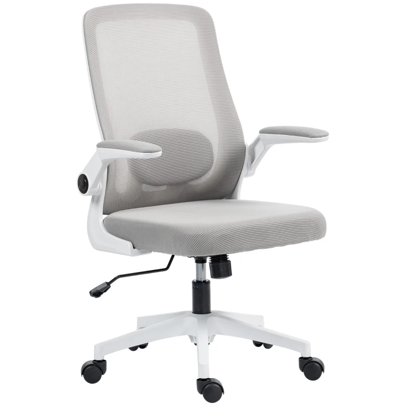 HOMCOM Mesh Back Adjustable Office Chair - Grey
