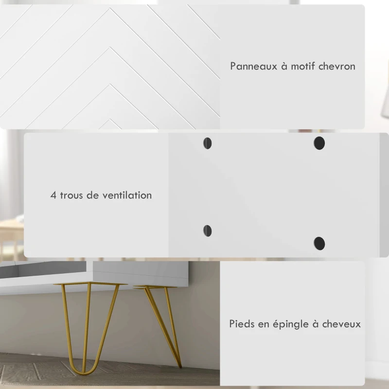 HOMCOM Meuble à chaussures 4 abattants, avec étagère réglable, rangement chaussure 106 x 24 x 102 cm, blanc(m-7)