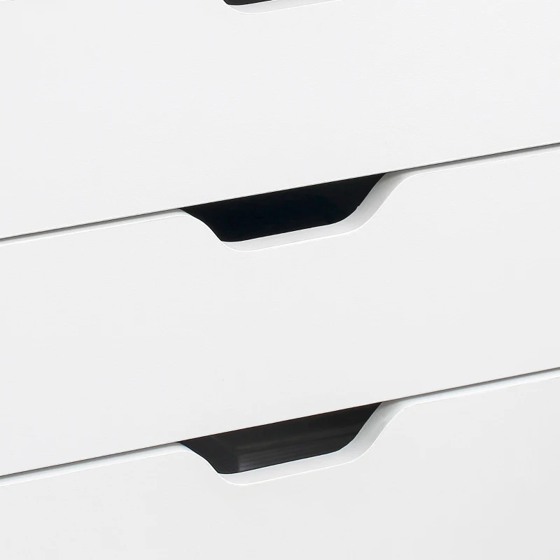 Vinsetto Rollcontainer Büromöbel mit 7 Schubladen Organizer für Dokumente, Format A4 oder Buchstaben