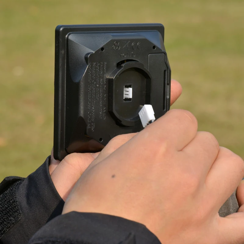 Outsunny 2.7m Garden Parasol Sun Umbrella w/ LED Solar Light Angled Canopy Blue