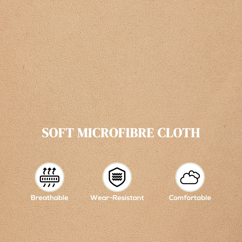 HOMCOM 140° Manual Reclining Armchair, with Footrest - Light Brown