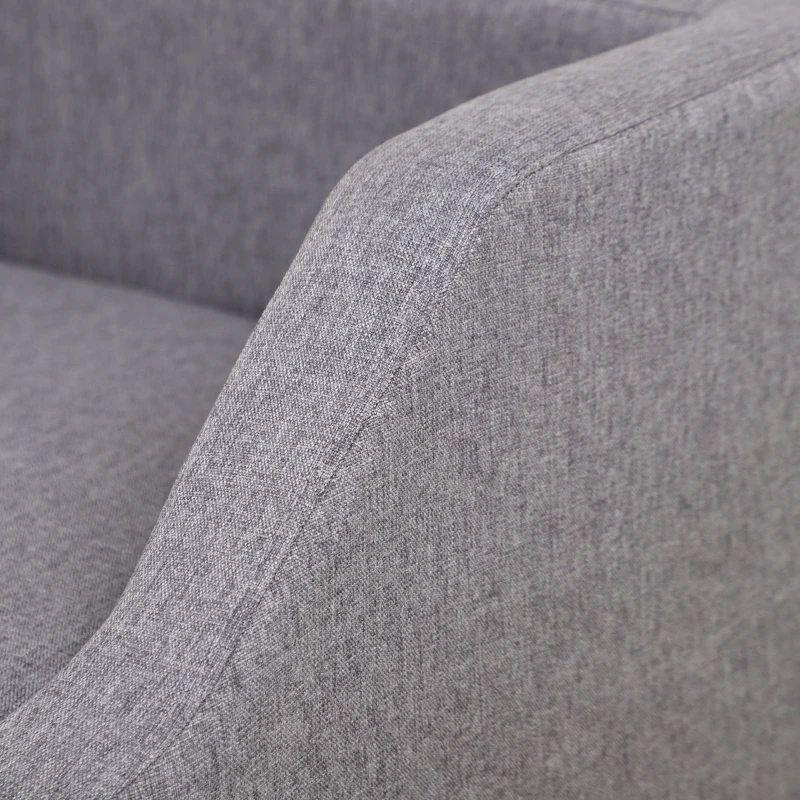 PawHut Hundesofa Katzensofa Haustier Sofastil skandinavisch Holzfüße Stoffbezug abnehmbar 75 x 55 x 39 cm - Grau