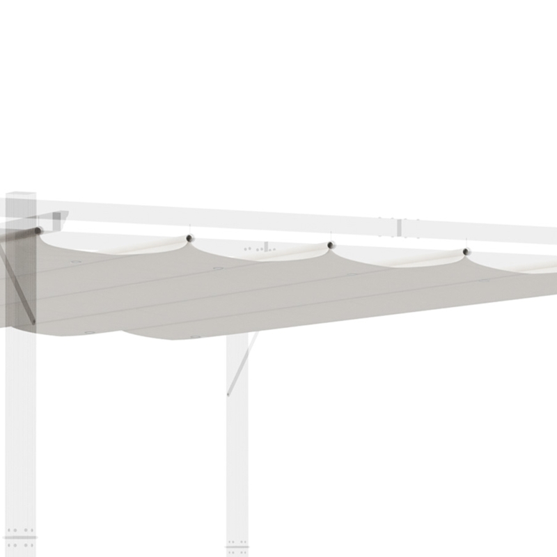 Outsunny Ersatzdach für Pergola Sonnensegel 4 x 3 m - Creme