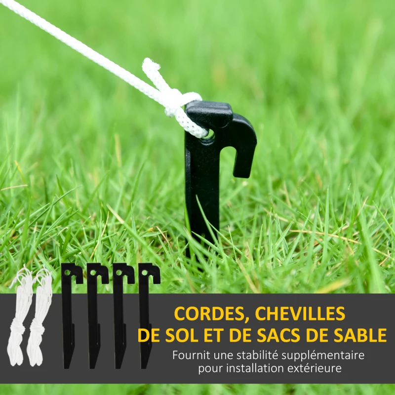Outsunny Père Noël gonflable décoration de Noël extérieur avec lumières LED sac de cadeau et la cheminée 130 x 82 x 195 cm rouge