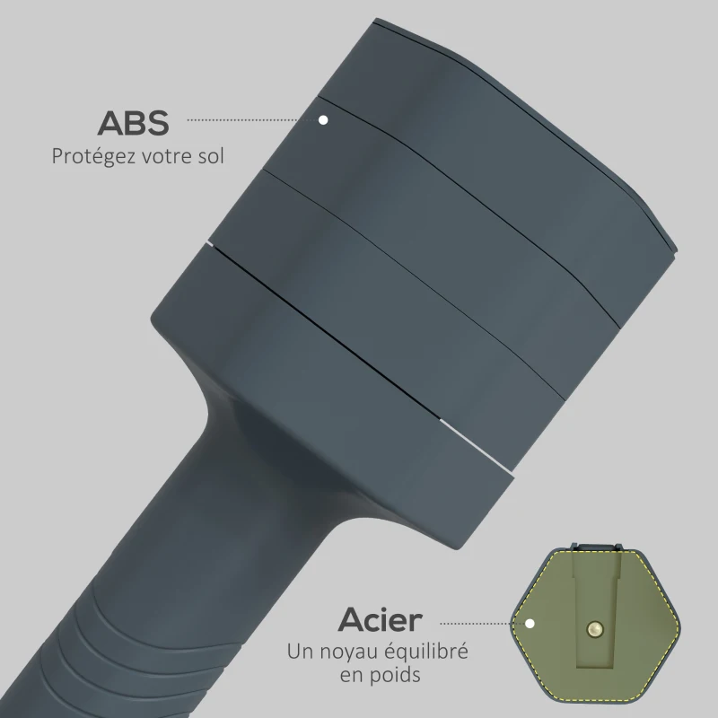 SPORTNOW Lot de 2 haltères réglables hexagonales avec poignée antidérapante pour l'entraînement à domicile, 2 x 2.5kg