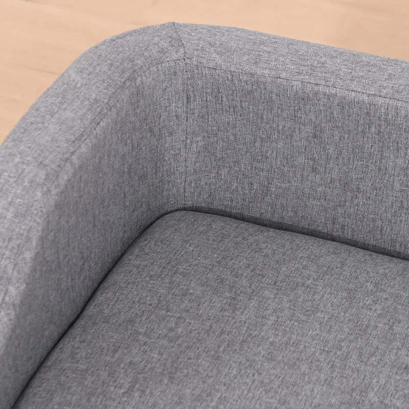 PawHut Hundesofa Katzensofa Haustier Sofastil skandinavisch Holzfüße Stoffbezug abnehmbar 75 x 55 x 39 cm - Grau