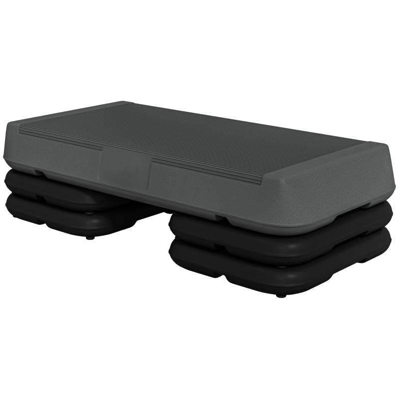 Stepper Aérobic SPORTNOW | Hauteur Réglable 10/15/20 Cm | Surface Antidérapante | Supporte 150kg