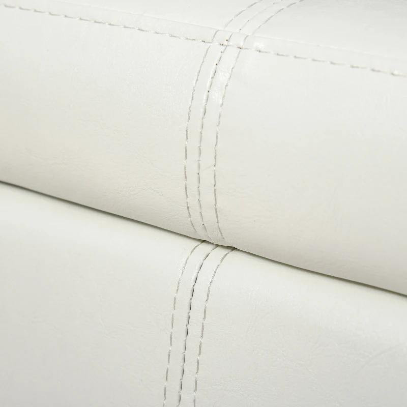 HOMCOM Aufbewahrungstruhenbank 2 in 1 Kunstleder gepolstert 106L x 40B x 40H cm Schwarz