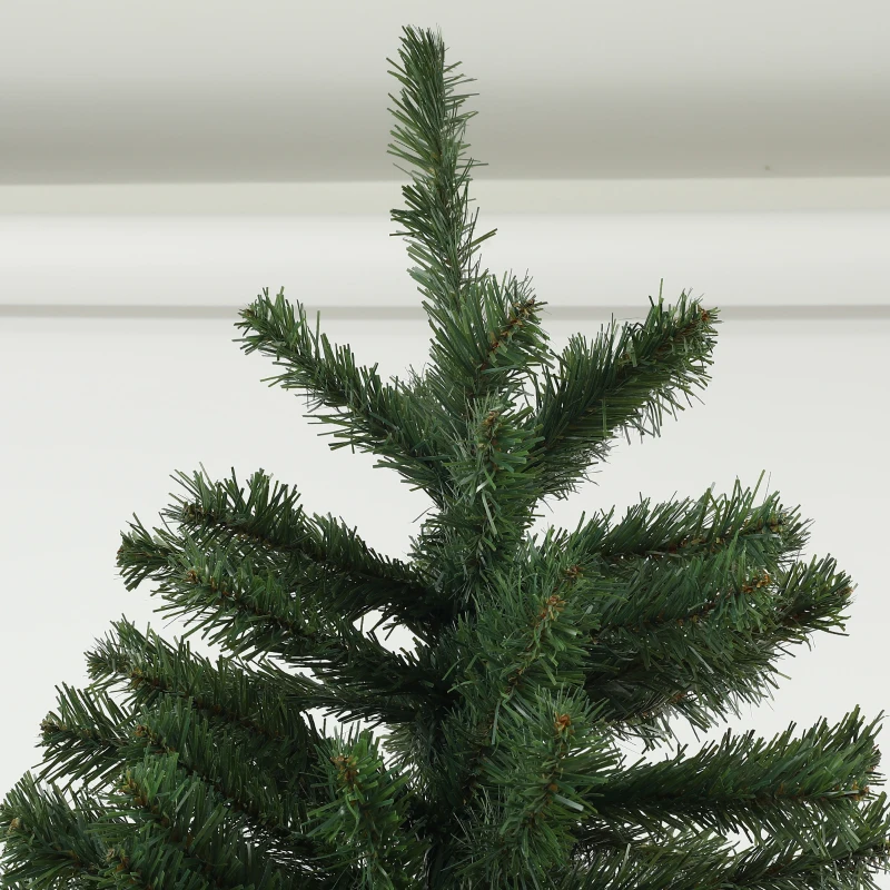 HOMCOM Sapin de Noël Artificiel Arbre de Noël 180 cm avec 1 000 branches, ouverture automatique, base en acier, vert