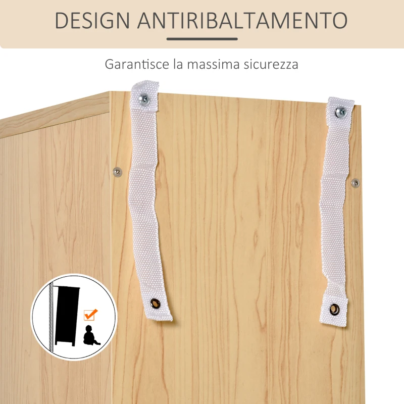 HOMCOM Mobile Libreria Porta CD a 12 Ripiani per 204 CD, in MDF e Truciolato, 21x20x175 cm, color Legno