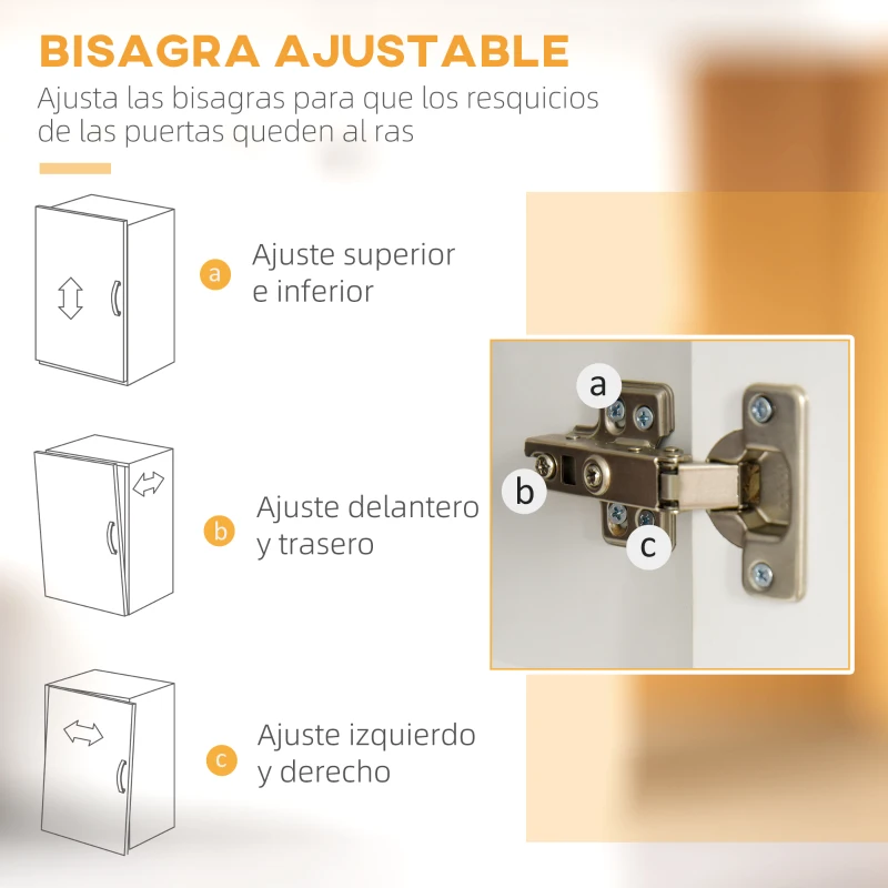 HOMCOM Armario de Cocina Moderno Mueble Auxiliar con 3 Cajones 4 Puertas y Estantes Ajustables 100x39,5x183,5 cm Blanco(m-8)
