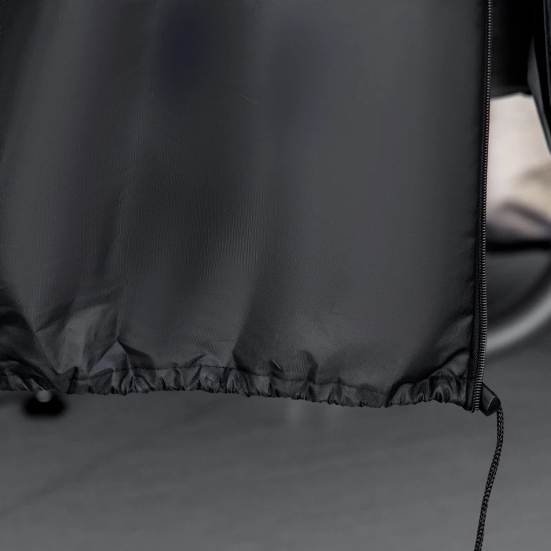 Outsunny Housse de chaise suspendue housse de chaise d'œufs tissu Oxford 210D avec fermeture éclair Ø 115 x 190 cm noir