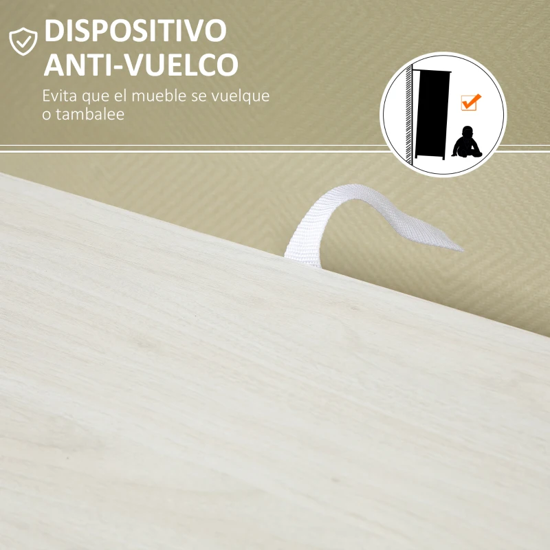 HOMCOM Armario de Salón con 4 Cajones 1 Puerta y Estante Interior Mueble de Almacenaje Multiusos 54x29x83 cm Blanco