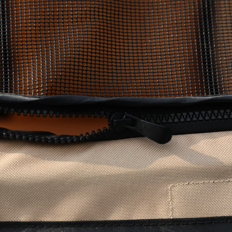 PawHut Carrito para Perros con Mango Reversible Cesta de Almacenamiento y Cuerda de Seguridad 76,5x52x95cm Marrón