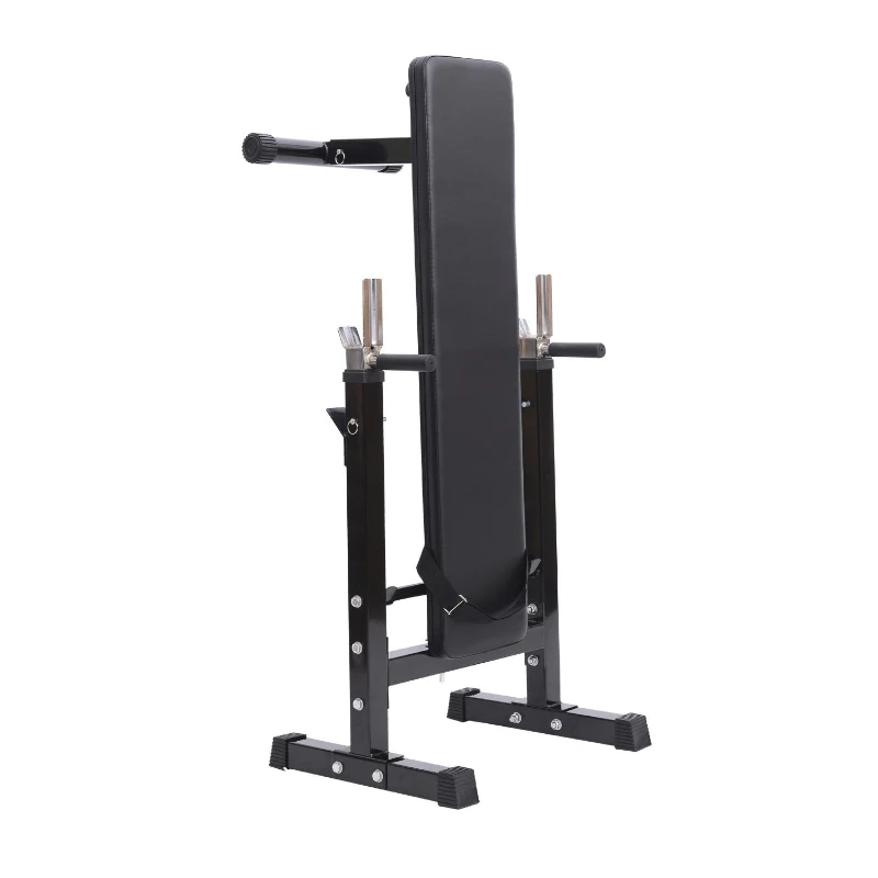 HOMCOM Banco de Pesas Plegable Banco de musculación Entrenamiento Máquina Gimnasio Gym Altura Ajustable Carga 150kg