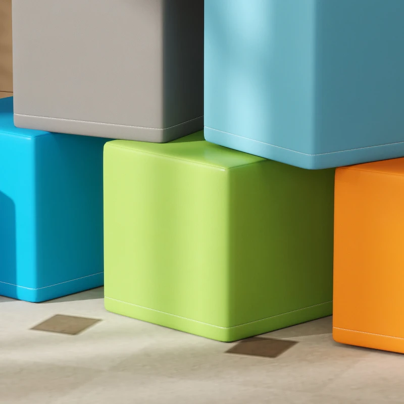HOMCOM Kletter- und Krabbelspielzeug für Kinder, weicher EPE-Schaumstoff, 20x20x20 cm, Mehrfarbig, 1-3 Jahre(m-8)
