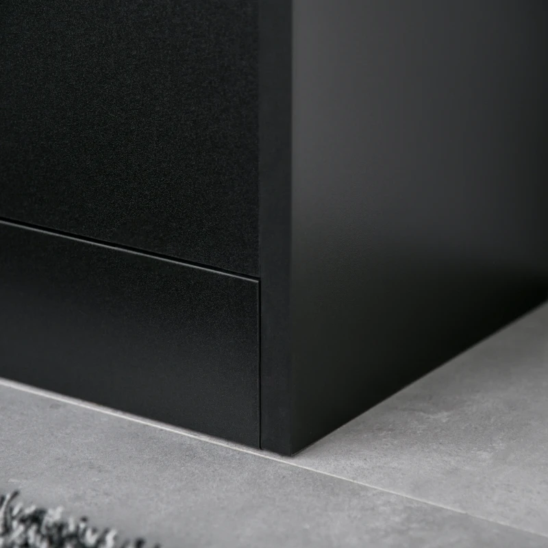 HOMCOM Scarpiera Salvaspazio Regolabile, Mobile Portascarpe con 8 Scomparti Legno 80 x 24 x 120cm Nero