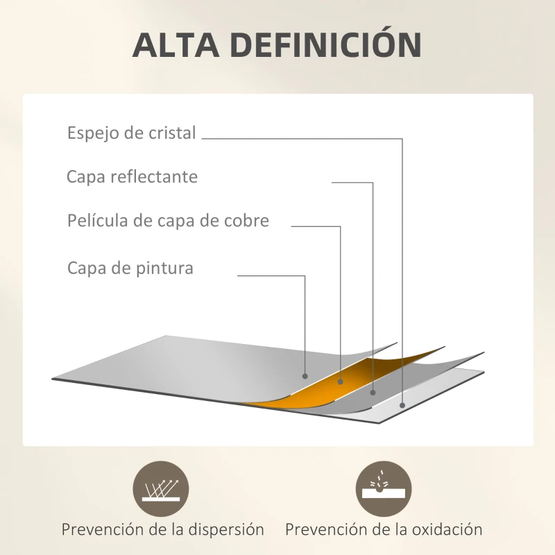 HOMCOM Espejo de Pared Dorado Espejo Decorativo con Diseño en Arco y 2 Piezas 30x120 cm Reflejos Claros y Fácil Instalación