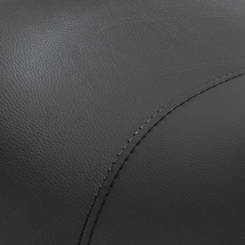 HOMCOM Sgabello da Lavoro a Sella con Ruote e Altezza Regolabile per Negozi Parrucchiere e Tattoo, 52x53x49-61cm Nero