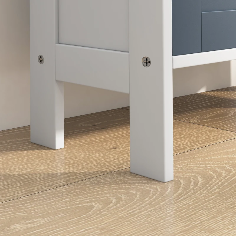 HOMCOM Mueble Zapatero Estrecho Armario Zapatero Alto con 3 Cajones Abatibles para 6 Pares de Zapatos 53x18x108,5 cm Gris