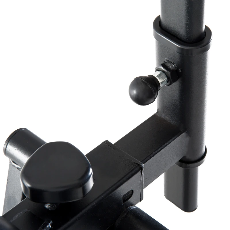 HOMCOM Crosstrainer, Heimtrainer, LCD-Display, einstellbares Brustpolster, Stahl, Schwarz, 96 x 60 x 152 cm