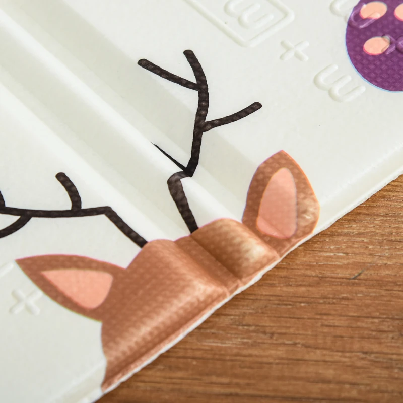 HOMCOM Alfombra Infantil Plegable y Reversible Alfombrilla de Juegos para Bebé Acolchado 2 Caras Impermeable Antideslizante Portátil 200x150 cm Multicolor