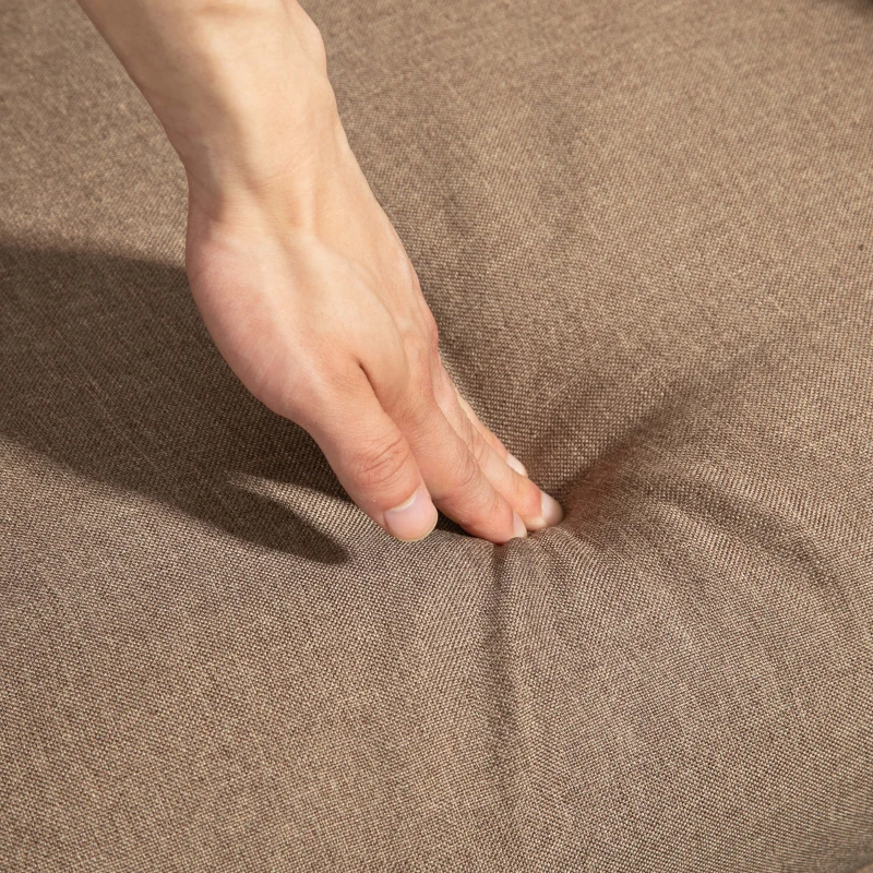 HOMCOM Sillón Reclinable Manual Sofá Individual con Reclinación hasta 155º Carga 150 kg Marrón