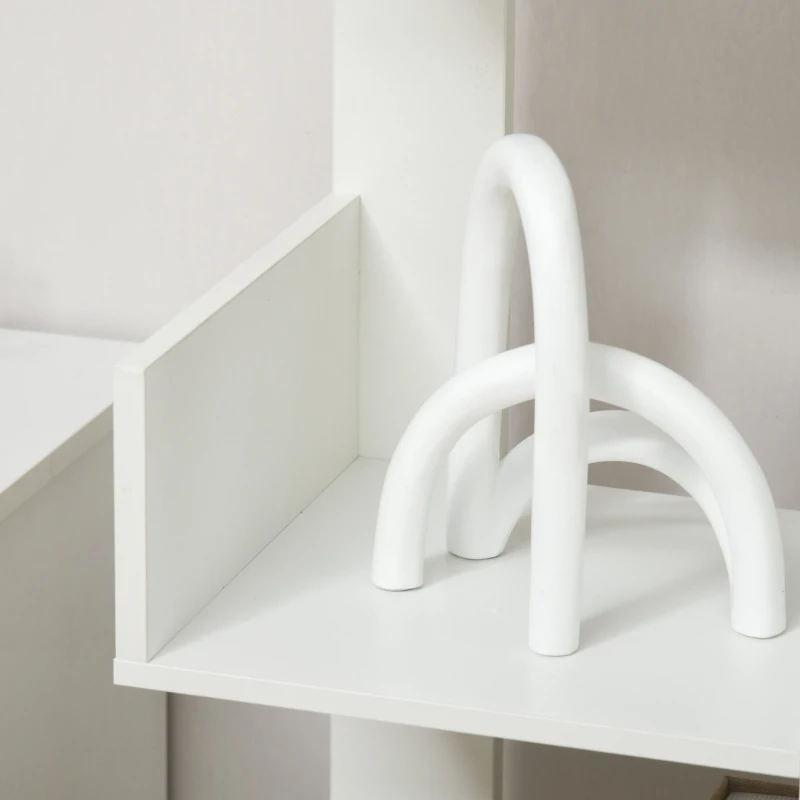 HOMCOM Mobile Libreria ad Albero con 13 Ripiani in Legno Truciolare, 96x30x150cm